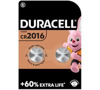 Duracell CR2016, Pilas 3V Lithium - Paquete de 2