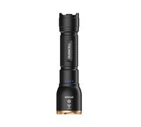 Duracell DF1500R Core Plus - Linterna LED (1500 lúmenes, focal, alcance de 150 m, recargable por USB-C, batería de ion de litio 18650, varios modos de luz, resistente a salpicaduras, carcasa de