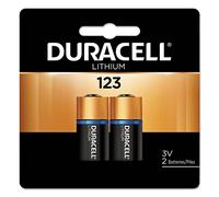 Duracell DL123AB2BPK Ultra High Power Lithium Battery, 123, 3V, 2/Pack
