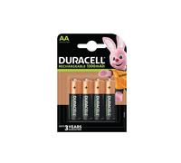 DURACELL Juego de 4 baterías RCR PLUS 1300 mAh AA