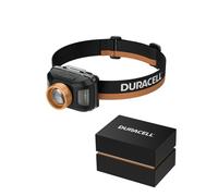 Duracell Linterna frontal LED DH850R Pro - 850 lúmenes, enfocable, 50 m de alcance, función de luz roja, DualPower, USB-C recargable, batería de litio, varios modos de luz, incluye caja de regalo