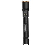 Duracell Linterna LED DF6000R Pro - 6000 lúmenes, enfocable, 230 m de alcance, USB-C recargable, 2 x 21700 baterías de iones de litio 21700, diferentes modos de luz, a prueba de salpicaduras, incluye