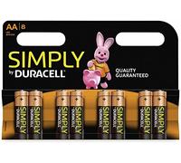 Duracell MN1500 Simply - Pilas AA (Alkaline, 1.5 V, 8 unidades)