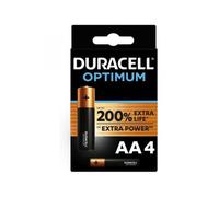 Duracell - optimum 200 pila alcalina aa lr6 blister*4