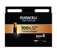 Duracell Optimum pilas alcalinas AAA de 1,5 V (paquete de 8), LR03 MX2400