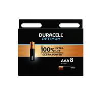Duracell - optimum pila alcalina aaa lr03 blister*8