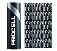 Duracell Paquete de 50 pilas Procell AA | Batería alcalina de potencia industrial de 1,5 V | Uso doméstico o en la oficina | Paquete promocional ambientador para coche | Potencia confiable y de lu