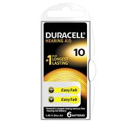 Duracell - Pila auditiva Easy Tab - 10 Amarilla pack de 6