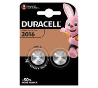 DURACELL - PILA BOTON LITIO CR2016 3V BLISTER*2