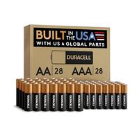 Duracell Pilas AA + AAA Coppertop, Paquete de 56 Unidades Doble A y Triple A con energía de Larga duración para Dispositivos domésticos y de Oficina (Embalaje Comercial)