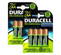 Duracell Pilas AA Recargables precargadas de 1950 mAh, Paquete de 8