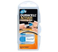 Duracell - Pilas Activair tamaño 675 EASYTAB auditivas (6 baterías totales)