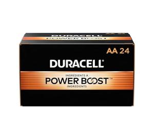 Duracell Pilas alcalinas AA Coppertop MN1500, 24 Unidades