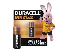 Duracell pilas alcalinas especiales MN21 de 12 V (paquete de 2) (A23/23A/V23GA/LRV08/8LR932) - Larga duración - Mandos, timbres inalámbricos, seguridad - 5 años de vida útil - Prevención de fugas