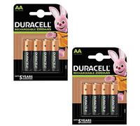 Duracell, Pilas Recargables AA, 2500 mAh, Paquete de 8