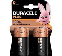 6 pilas alcalinas Duracell D Plus, LR20 MN1300 (3 blísters de 2 baterías)