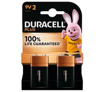 Duracell Plus 100% Life Pilas alcalinas 9V / 6LR61 / E-Block (2 unidades)