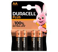 Duracell Plus 100, Pilas "AA", 4 Pz