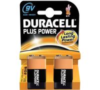Duracell - Plus 9V Pilas, paquete de 2