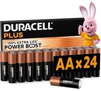 DURACELL Plus AA Pilas Alcalinas (Paquete de 24) 1.5V, LR06