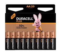 Duracell - Plus AA Pilas, paquete de 20, Exclusivo de Amazon