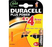 Duracell Plus AAA LR03 Alkaline Batteries I Pack of 8