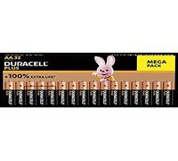 Duracell Plus BP32 - Pila alcalina (AA, 1,5 V, 32 Unidades)
