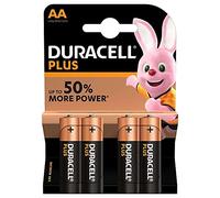 Duracell Plus MN1500 AA Baterias, Alcalinas, 4-piezas, 017641