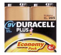 Duracell Plus MN1604 - Pilas alcalinas (9 V, 4 unidades)