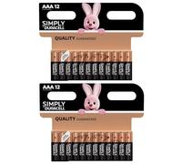 Duracell Plus MN2400 AAA pilas alcalinas (24 unidades)
