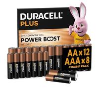 Duracell Plus Pilas alcalinas AA y AAA, Paquete Combinado de 20, 1.5 V, LR6 MN1500