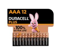 Duracell plus pilas aaa (pack de 12) - alcalinas 1,5 v - hasta 100 % e