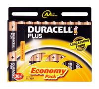 Duracell Plus - Pilas alcalinas AA/LR6 1,5 V (Paquete de 20)