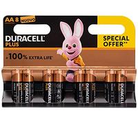 Duracell Plus Pilas Alcalinas AA, Paquete de 8
