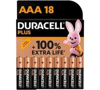 DURACELL Plus Power 100 Pila Alcalina AAA LR03 Blister*18