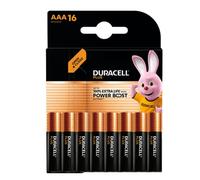 Duracell Plus Power Boost 100% Extra Life Pilas alcalinas AAA / MN2400 / LR03 (16 unidades)