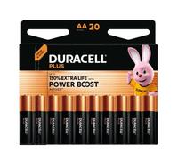 Duracell Plus Power Boost 150% Extra Life Pilas alcalinas AA / MN1500 / LR06 (20 unidades)