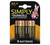 Duracell Simply - Lote de 6 pilas alcalinas AA (1, 5 V)