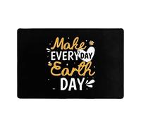 Duradero Alfombra Ducha Hagamos Que Cada día el Día de la Tierra Sea para Salvar el Planeta, Alfombrilla de Baño, Cocina, Entrada, Pasillo, Atrapar Suciedad Alfombrilla 40X60cm