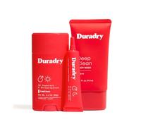 Duradry 3-Step System -Fights Excessive underarm sweat,Hyperhidrosis, Block Sweat& Odor -Antiperspirant Stick, Sweat Control Minimizing Gel & Deodorizing Body Wash - Limitless (Cool Citrus + Cedar)