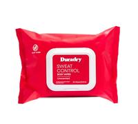 Duradry Toallitas antitranspirantes, máxima resistencia, antitranspirante para manos y pies, toallitas desodorizantes para el sudor, sin talco, bloquea el sudor y el olor, recomendado por dermatólogos