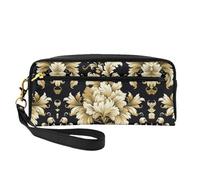 DURAGS Bolsa de maquillaje portátil con estampado de águila, la pequeña bolsa de maquillaje perfecta para viajes, Patrón de damasco 3, Talla única