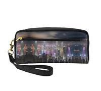 DURAGS Bolsa de maquillaje portátil con impresión de la serie Ancient Egypt Tribe, la pequeña bolsa de maquillaje perfecta para viajes, Aerial Night of View Hong Kong1, Talla única