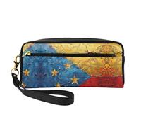 DURAGS Bolsa de maquillaje portátil con impresión de mano para niños, la pequeña bolsa de maquillaje perfecta para viajes, Bandera de Venezuela1, Talla única