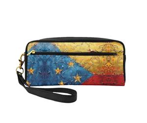 DURAGS Bolsa de maquillaje portátil con impresión de mano para niños, la pequeña bolsa de maquillaje perfecta para viajes, Bandera de Venezuela2, Talla única
