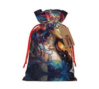 DURAGS Bolsa de regalo colorida con cordón de música, bolsa de regalo de tela elegante para Navidad, ideal para cualquier ocasión