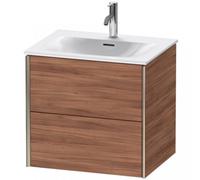 Durait XViu 4132 Módulo mural, 2 cajones, para lavabo Viu 234463, 610x480 mm, XV41320B179, Color: champán mate/nogal natural