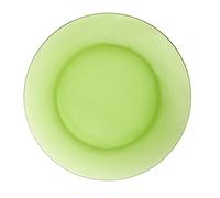 Duralex Collection Lys |Plato plano de cristal color verde 23,5 cm | Juego de 6 piezas | Cristal ultrarresistente, apto para lavavajillas, Made in France