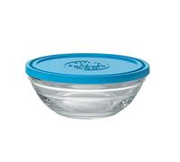 DURALEX LYS 9065 AM12 ensaladera Cristal Transparente/Azul Redondo con Tapa 14,2 cm