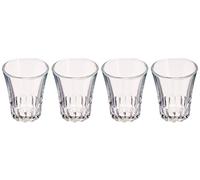 Duralex Pack de 4 Vasos Amalfi 09 arbon Steel, Transparent, 3.12 oz